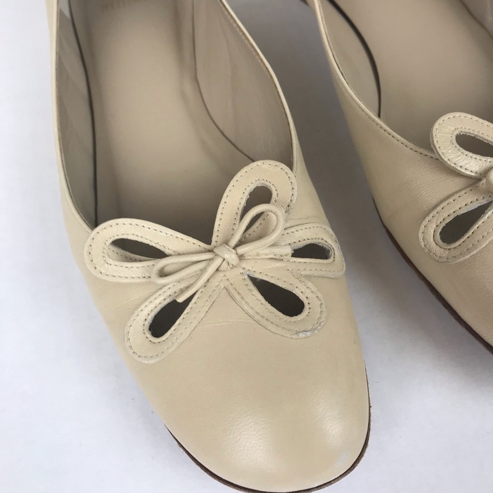 Stewart Weitzman Flower Bow Flats Size 8M - Picture 3 of 7